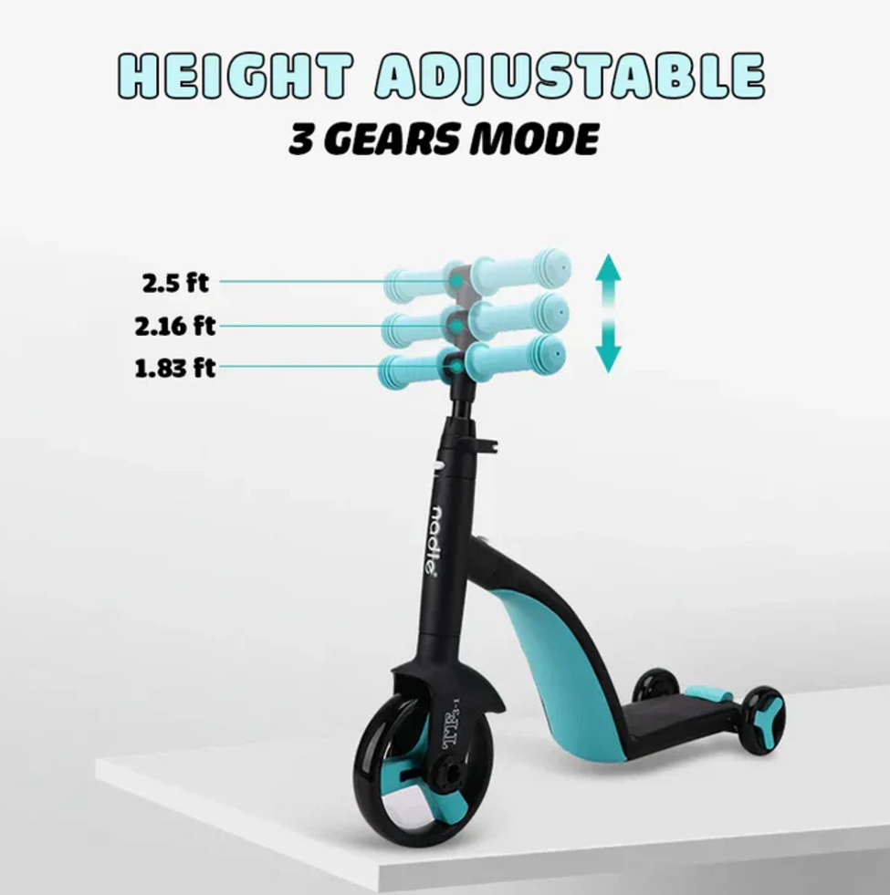 3-in-1 Kids Convertible Scooter